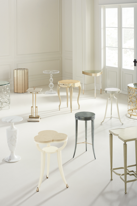 Acrylic Sculpted Side Table | Caracole All Clear | Oroa.com