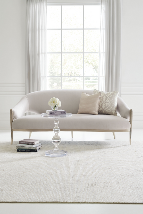 Acrylic Sculpted Side Table | Caracole All Clear | Oroa.com