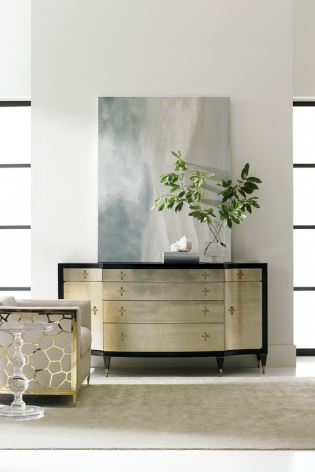 Acrylic Sculpted Side Table | Caracole All Clear | Oroa.com