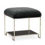 Square Shearling Ottoman | Caracole Thoroughly Modern
