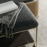 Square Shearling Ottoman | Caracole Thoroughly Modern