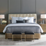 Square Shearling Ottoman | Caracole Thoroughly Modern