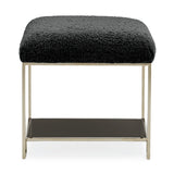 Square Shearling Ottoman | Caracole Thoroughly Modern