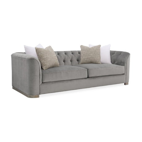 Gray Tufted Sofa | Caracole Tuft