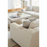 Cream Left-Armed Sectional Chair | Caracole Back on Track