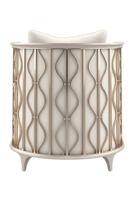 Gray Statement Lounge Chair | Caracole Back In Style | Oroa.com