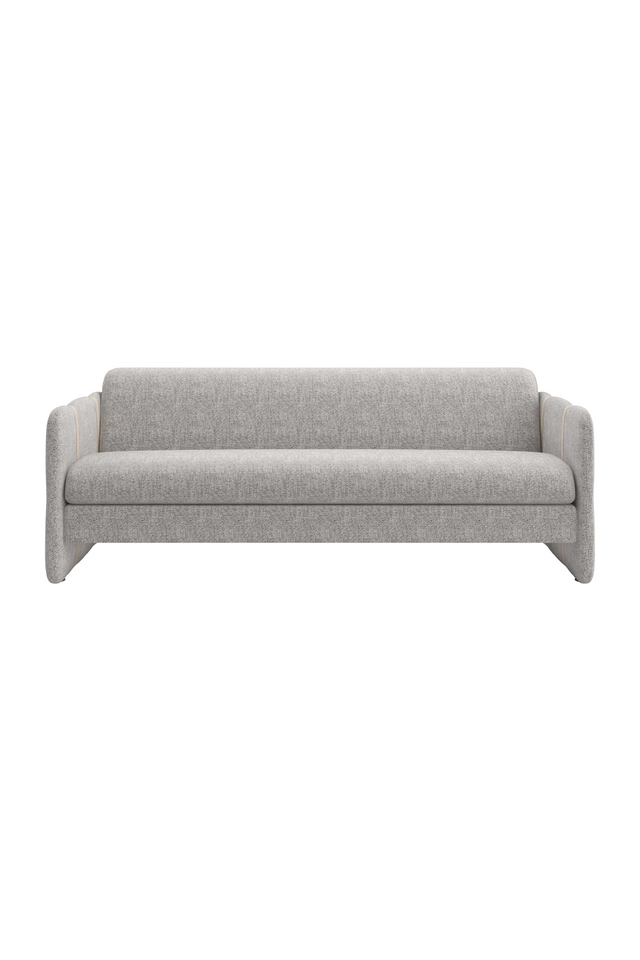 Taupe Leather Strapped Sofa | Caracole Cigar Club | Oroa.com