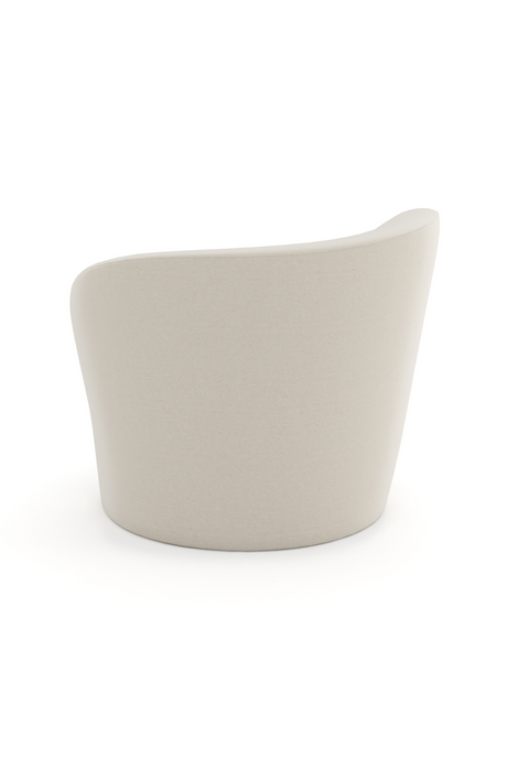 Wavy Back Wool Swivel Chair | Caracole Quasi | Oroa.com