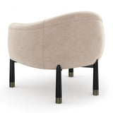 Velvet Curved Accent Chair | Caracole Baton