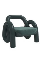 Glossy Twisted Accent Chair | Caracole Gelee | Oroa.com