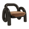 Glossy Twisted Accent Chair | Caracole Gelee | Oroa.com