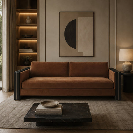 Brown Upholstered Sofa | Caracole Gelee
