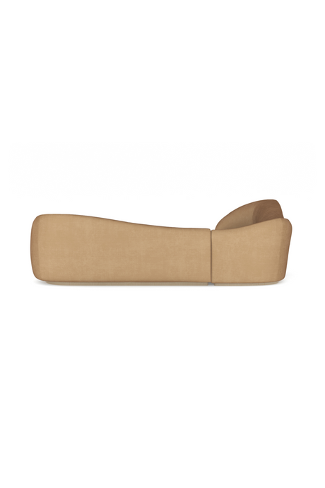 Light Brown Velvet Sectional Sofa | Caracole Kalahari | Oroa.com