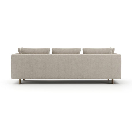 White Chenille Sofa  | Caracole Altura