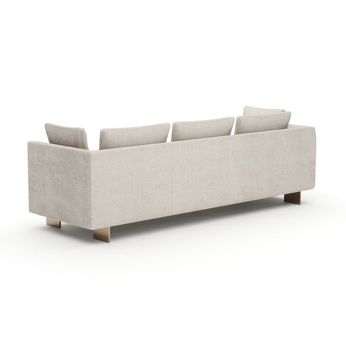 White Chenille Sofa  | Caracole Altura