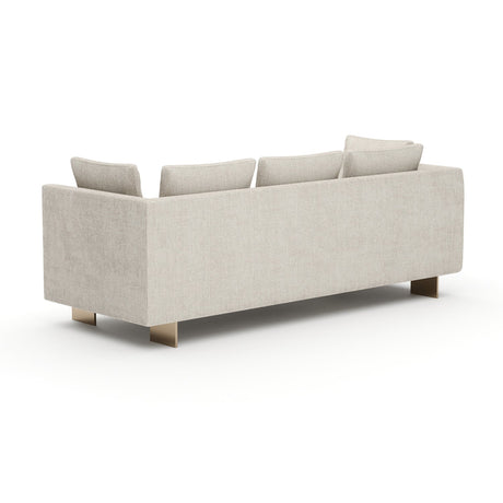 White Chenille Sofa  | Caracole Altura