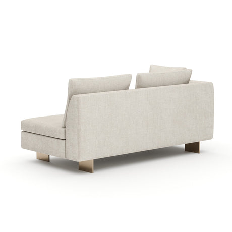 White Chenille Loveseat | Caracole Altura