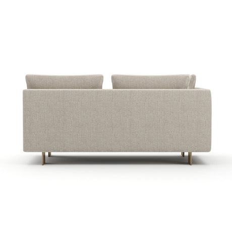 White Chenille Loveseat | Caracole Altura