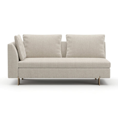 White Chenille Loveseat | Caracole Altura