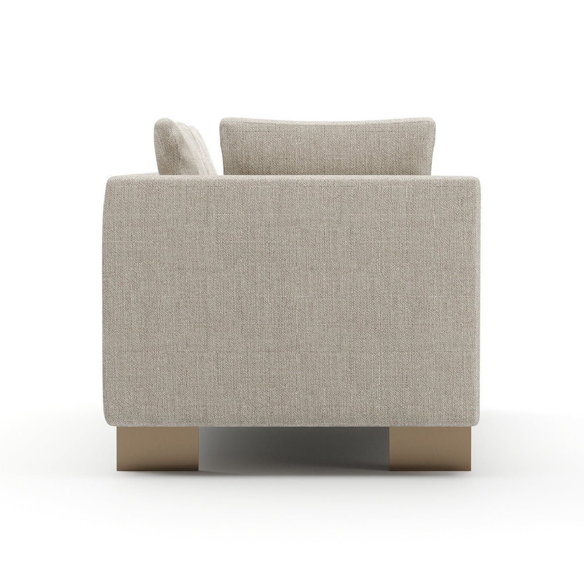White Chenille Loveseat | Caracole Altura
