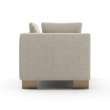 White Chenille Loveseat | Caracole Altura