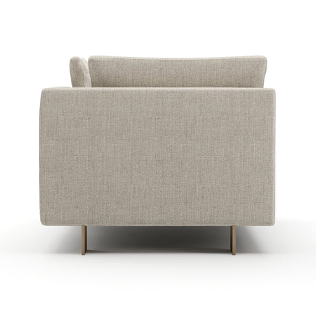 White Chenille Chaise Lounge | Caracole Altura