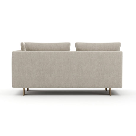 White Chenille Loveseat | Caracole Altura