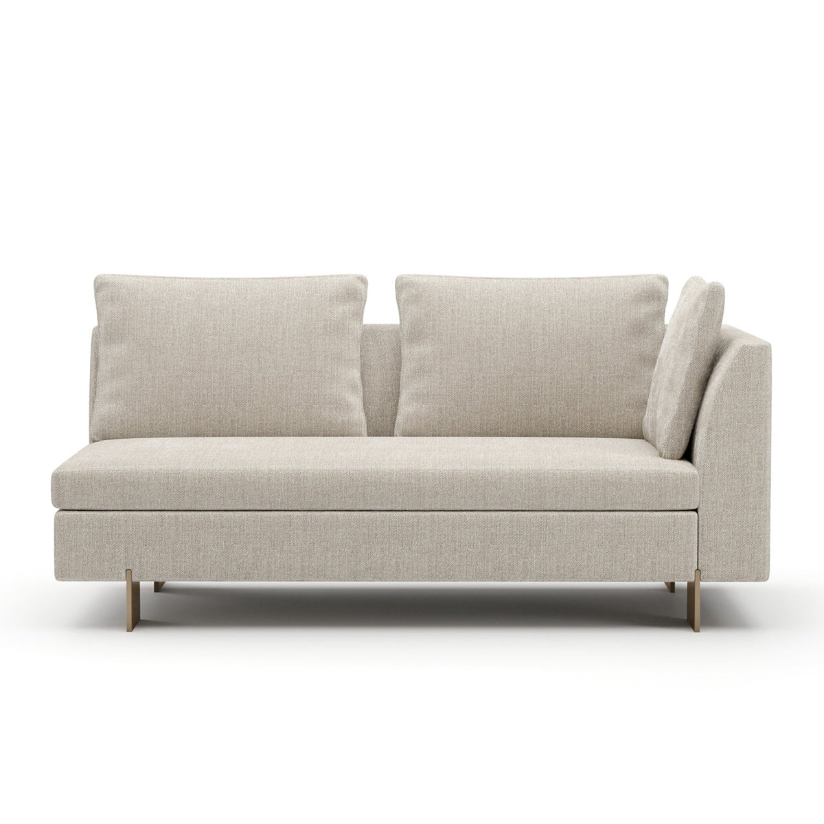 White Chenille Loveseat | Caracole Altura