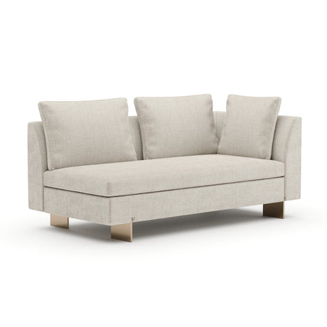 White Chenille Loveseat | Caracole Altura