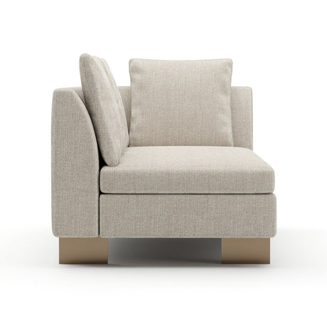 White Chenille Loveseat | Caracole Altura
