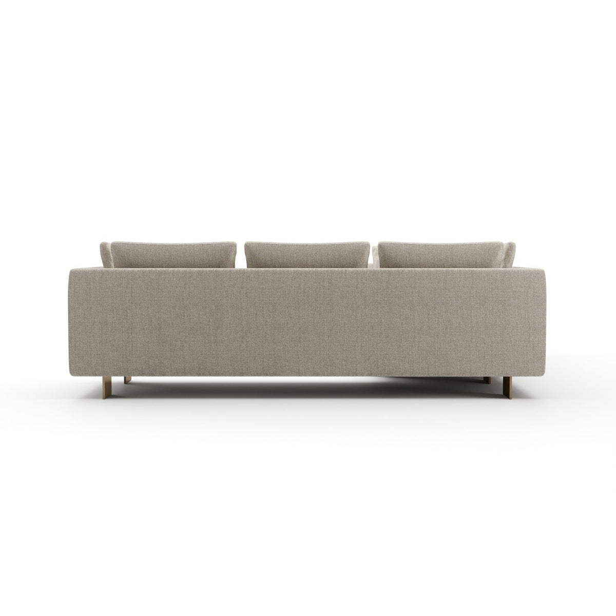 White Chenille Sectional Sofa L | Caracole Altura
