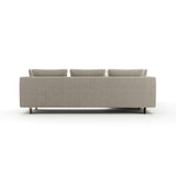 White Chenille Sectional Sofa L | Caracole Altura