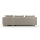 White Chenille Sectional Sofa L | Caracole Altura