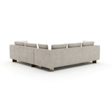 White Chenille Sectional Sofa L | Caracole Altura