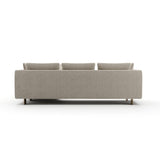 White Chenille Sectional Sofa L | Caracole Altura