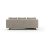 White Chenille Sectional Sofa S | Caracole Altura