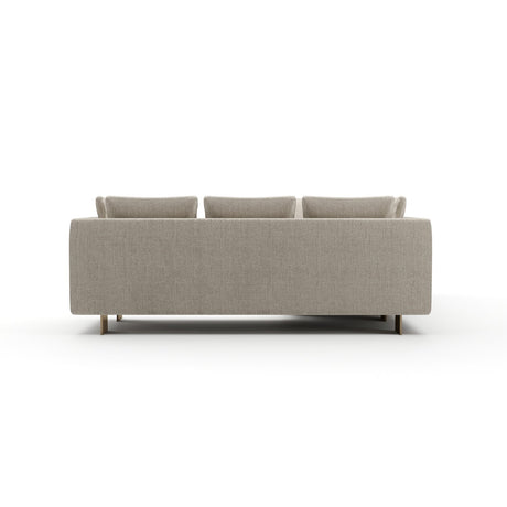 White Chenille Sectional Sofa S | Caracole Altura