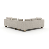 White Chenille Sectional Sofa S | Caracole Altura