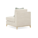 Wavy Quilted Armless Lounge Chair | Caracole Under Currents