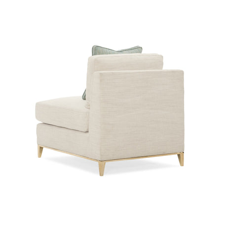 Wavy Quilted Armless Lounge Chair | Caracole Under Currents