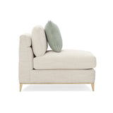 Wavy Quilted Armless Lounge Chair | Caracole Under Currents