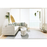 Wavy Quilted Armless Lounge Chair | Caracole Under Currents
