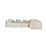 Wavy Quilted Armless Lounge Chair | Caracole Under Currents