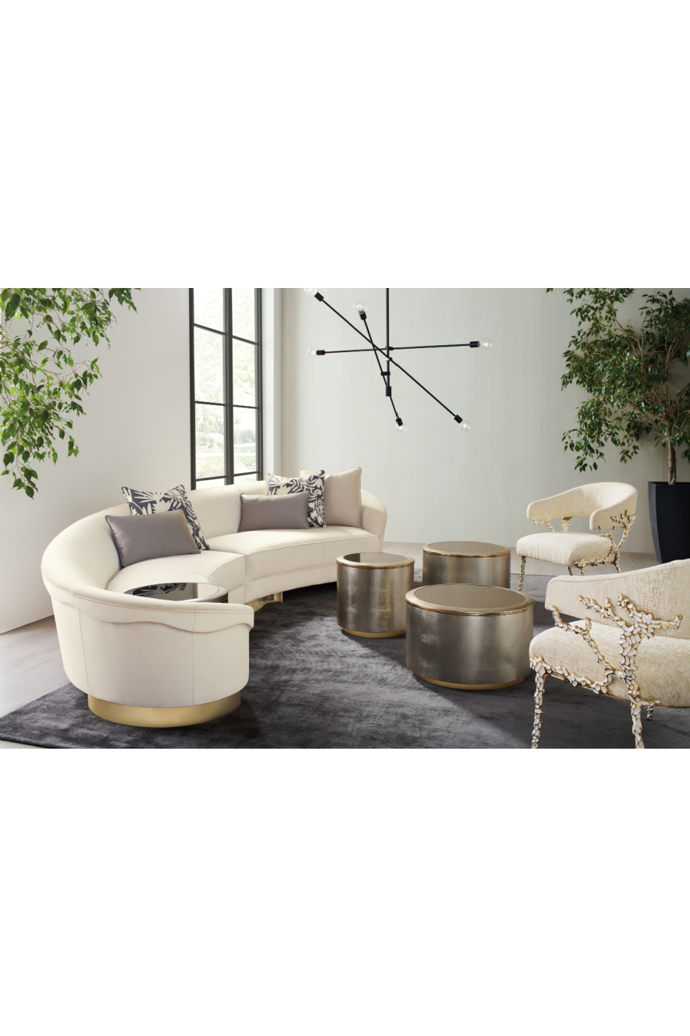 Curved Modern Sectional Sofa | Caracole Grand Opening | Oroa.com