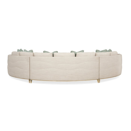 Wavy Quilted Sectional Sofa | Caracole Under Currents