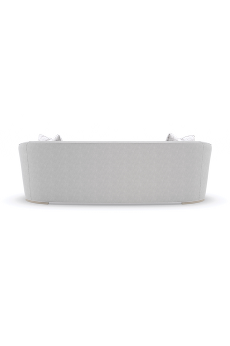 Light Gray Curved Sofa | Caracole Ahead Of The Curve | Oroa.com