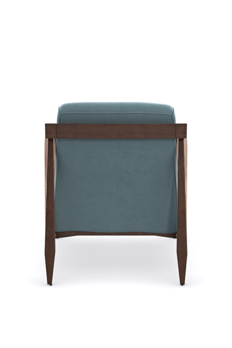 Blue Velvet Occasional Chair | Caracole Rope Me In | Oroa.com