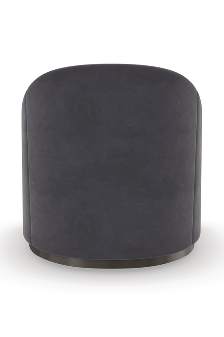Dark Gray Velvet Club Chair | Caracole Eclipse | Oroa.com