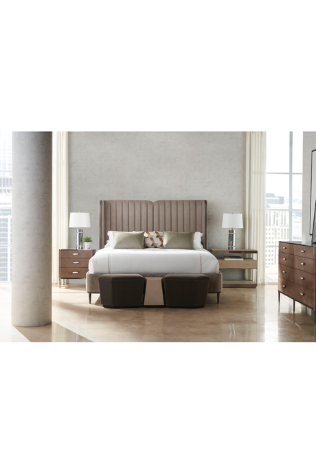 Mohair Storage Ottoman | Caracole Pollux | Oroa.com