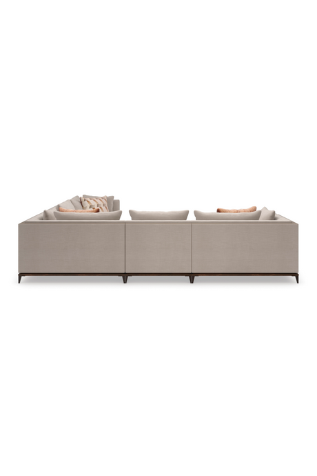 Taupe Modern Sectional Sofa | Caracole Archipelago | Oroa.com